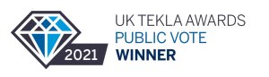 UK Tekla Awards Public Vote Winner 2021 logo.