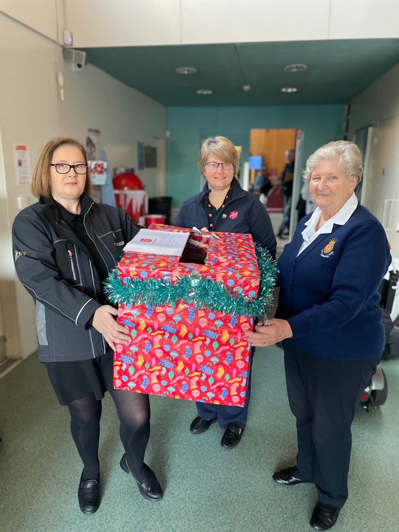 Taziker employee at the Salvation Army at Chelmsford.