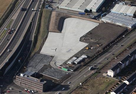Polmadie Depot from aerial view. 