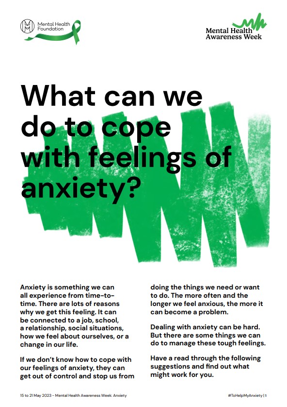 Mental Health Awareness Week poster.