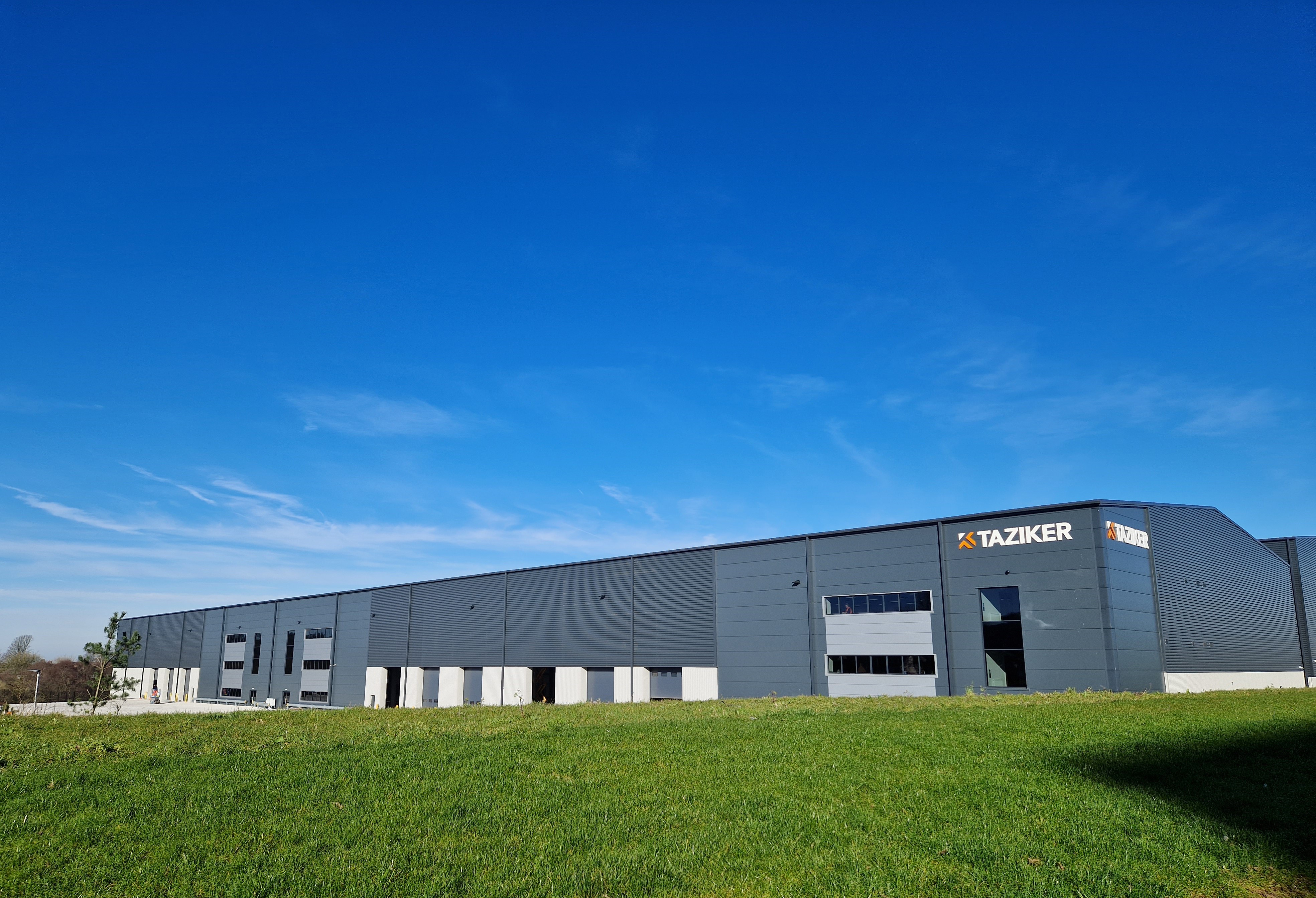 Outside of the new Taziker Fabrication Facility in Blackburn.