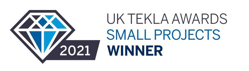 UK Tekla Awards Small Projects Winner 2021 logo.