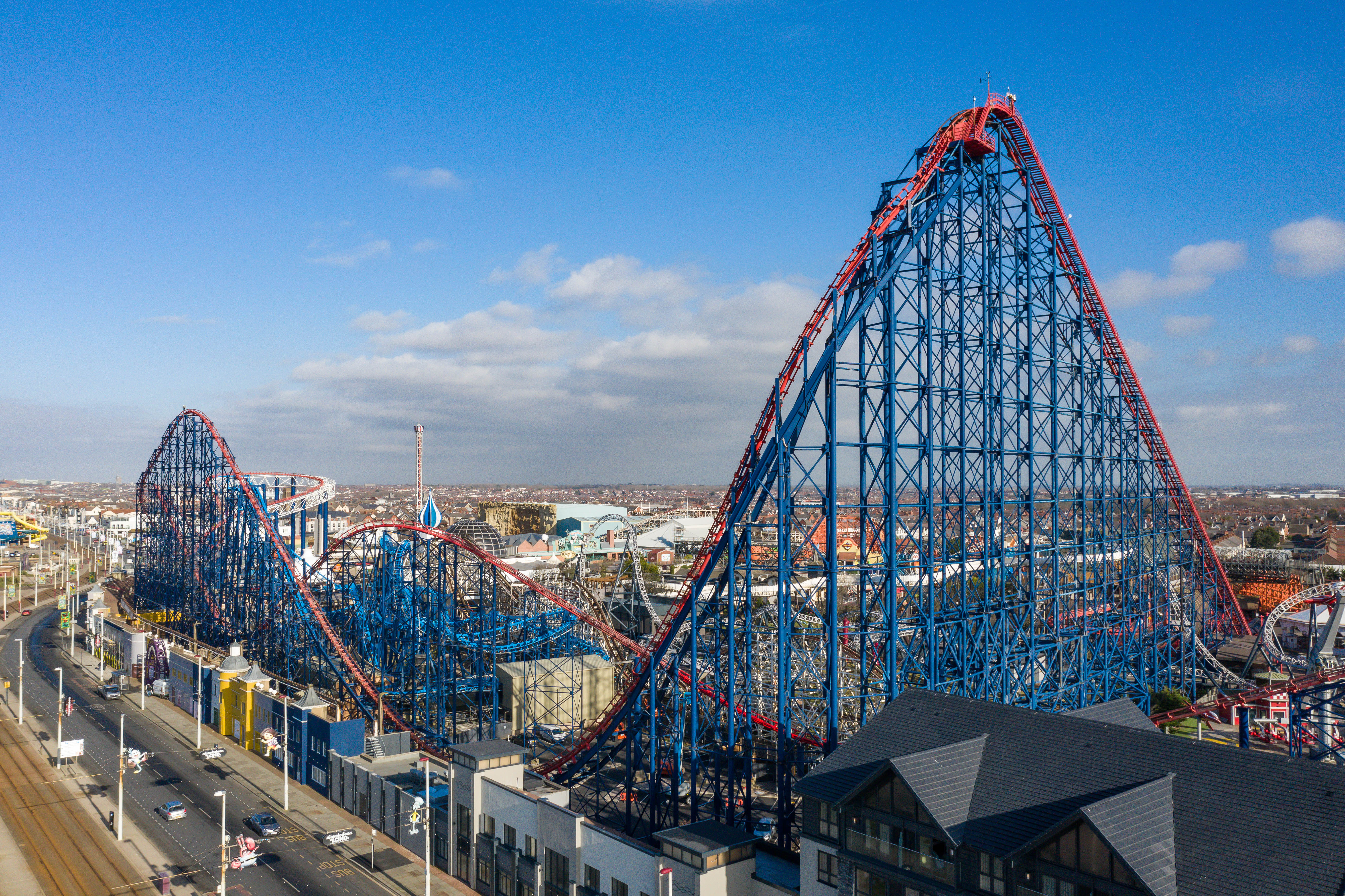 The Big One rollercoaster at Blackpool Pleasure Beach.