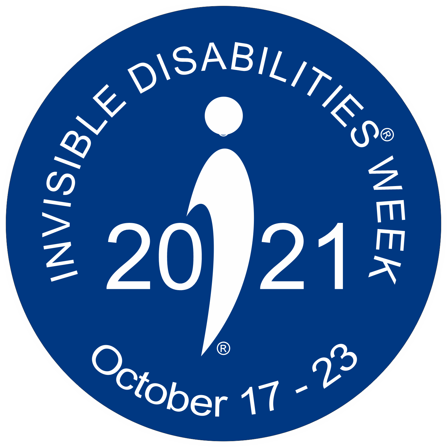 Invisible Disabilities Week 2021 logo. 