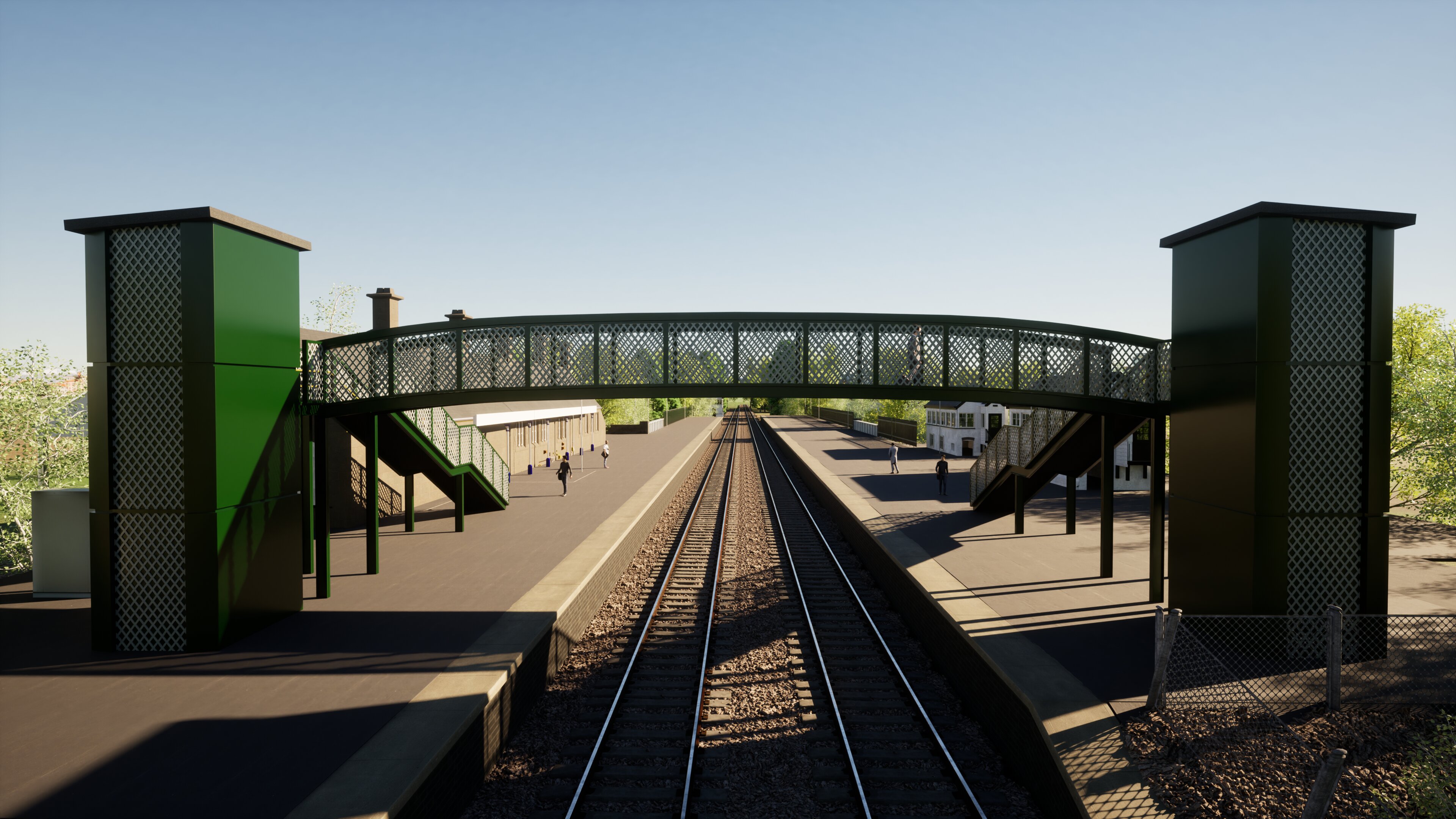 CGI image of Taziker's Legacy Footbridge.