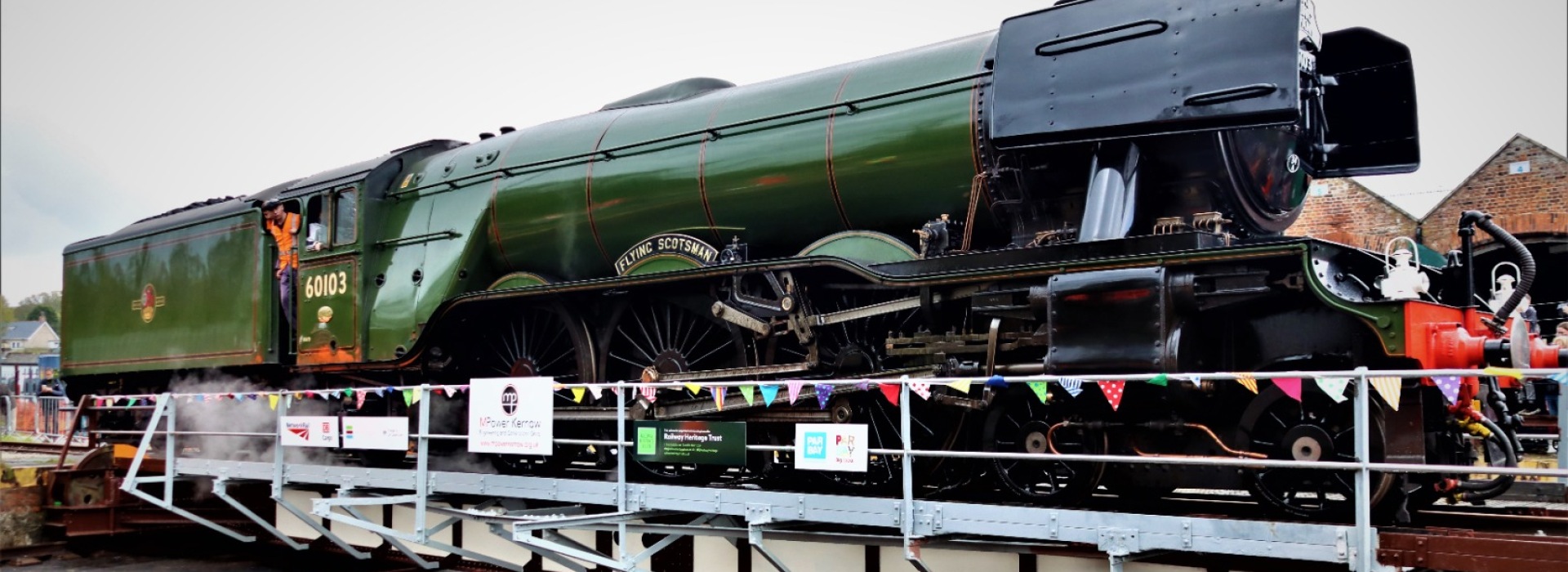 Taziker Assist the Restoration of St Blazey Turntable Ready for a Visit from the Flying Scotsman
