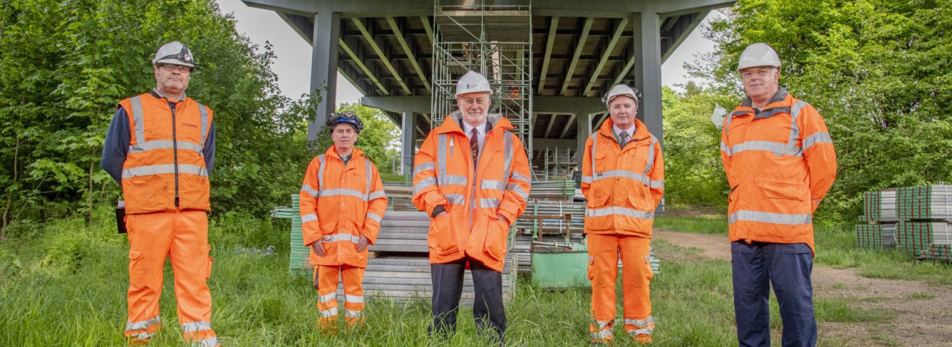 West Lothian Councillor Visits Taziker on the Almond Valley Bridge Project