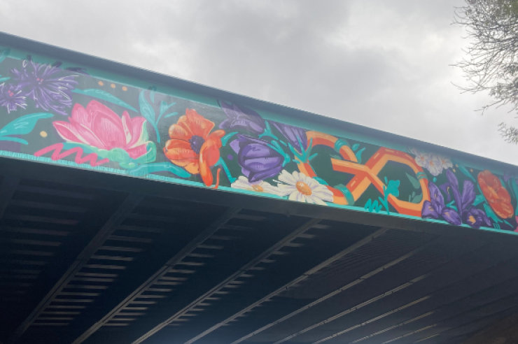 Discover the Vibrant New Mural Transforming Dalry Road Bridge