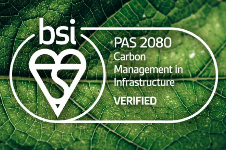 Taziker Earns PAS 2080 Certification for Carbon Management in Infrastructure