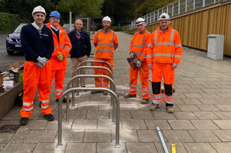 Taziker and Network Rail Donate Bicycle Racks to Bristol Schools