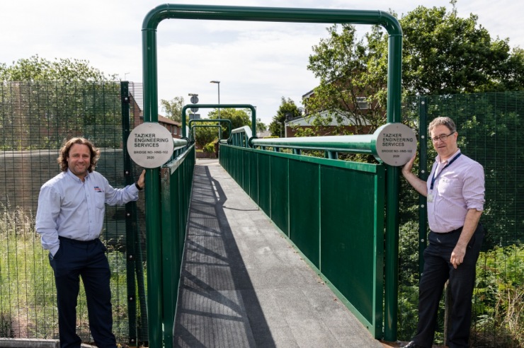 Taziker Complete Installation of New Heywood Footbridge