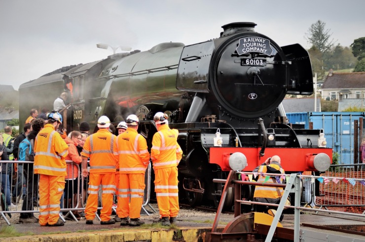 Taziker Assist the Restoration of St Blazey Turntable Ready for a Visit from the Flying Scotsman